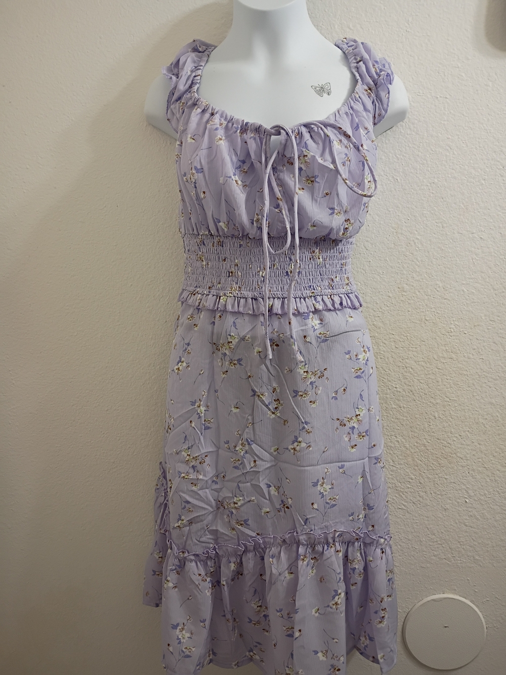 Bloom lavender Floral Dress💜